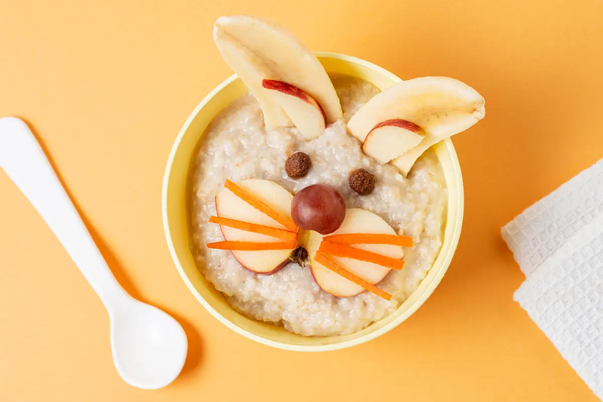 flat-lay-bowl-baby-food image