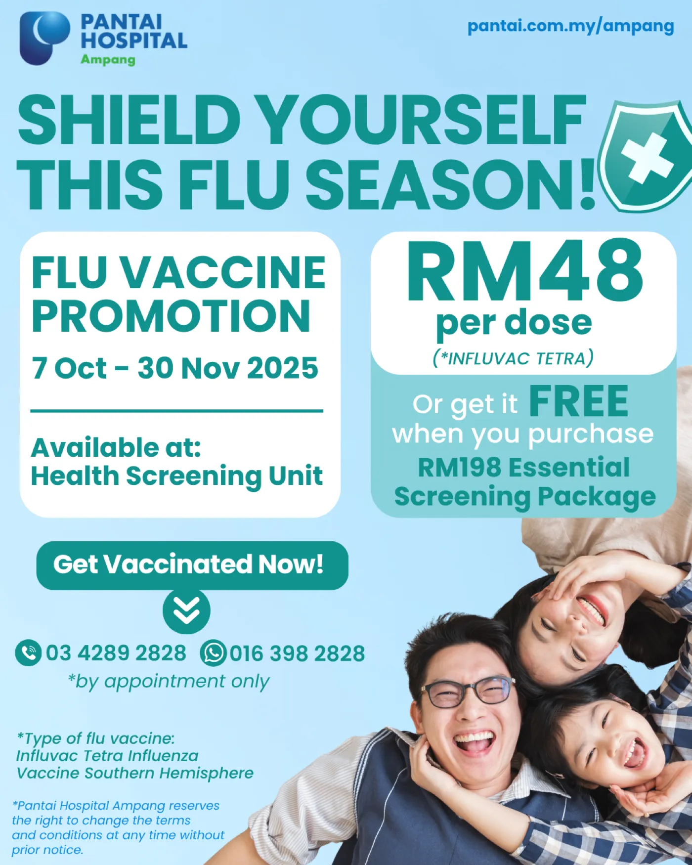 Flu Vaccine Promotion Banner