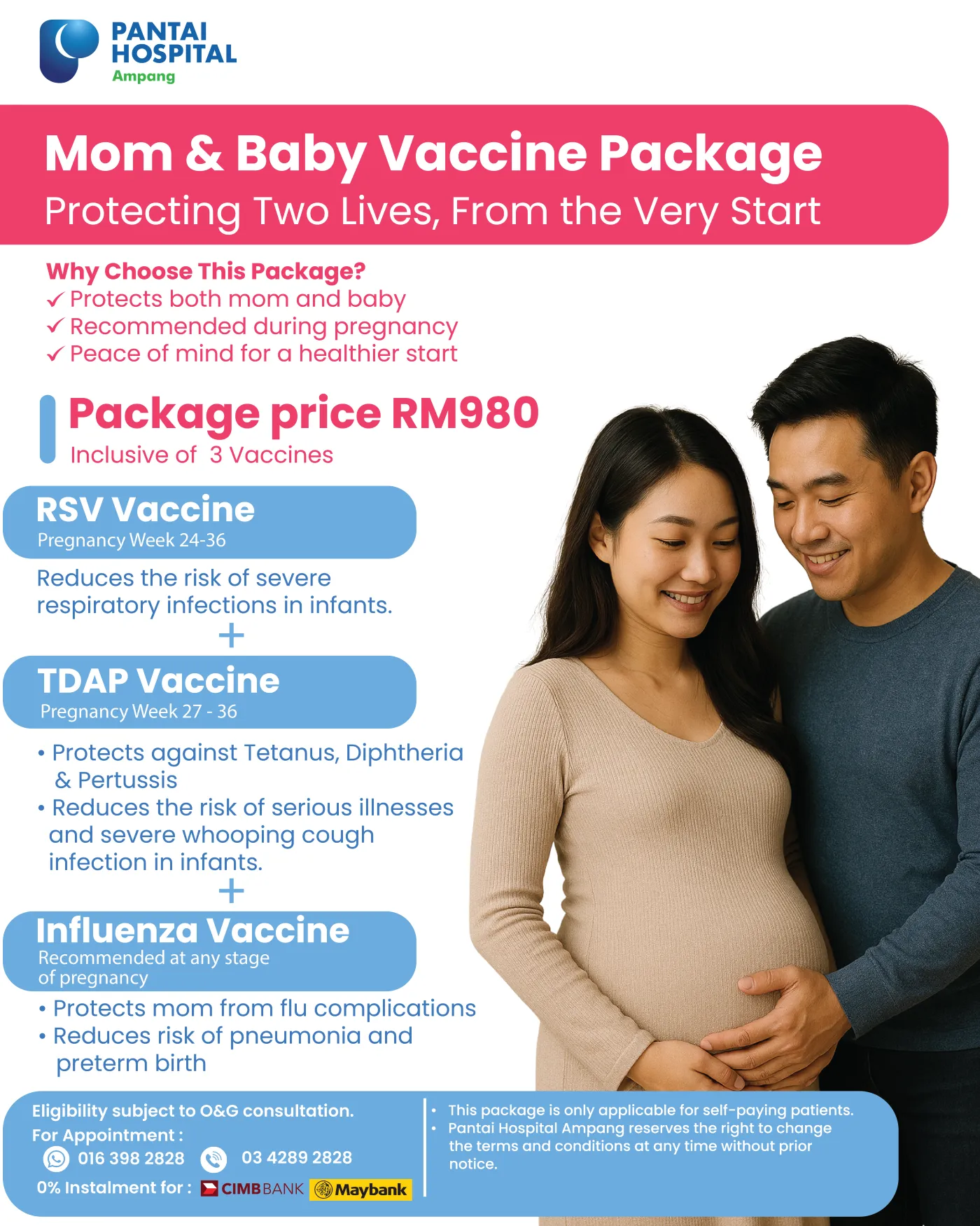 Mom & Baby Vaccine Package Banner