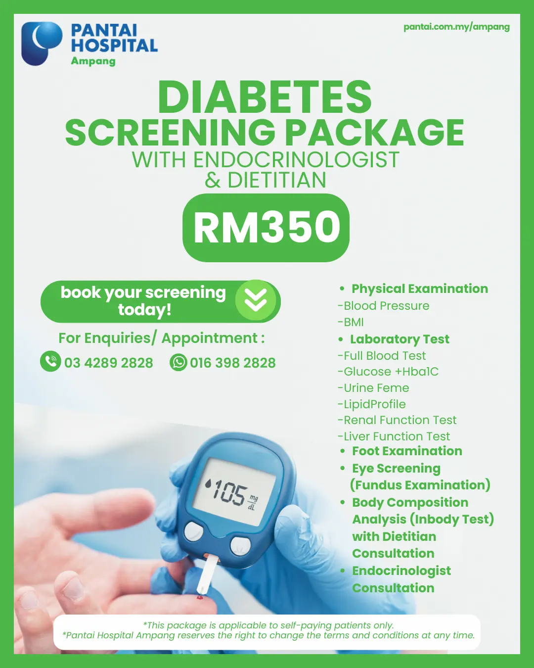Poster Diabetes Screening Package image
