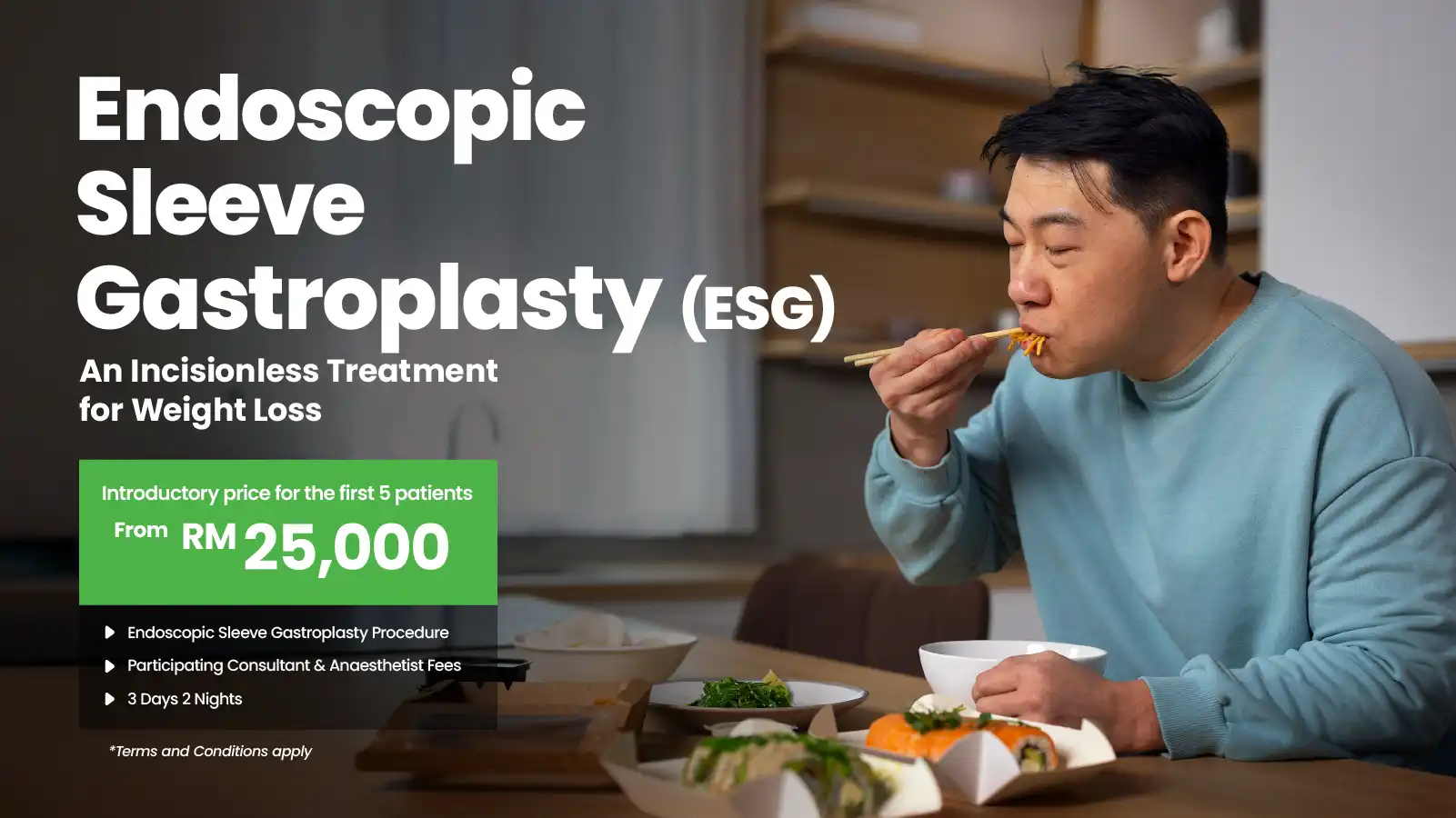 Endoscopic Sleeve Gastroplasty (ESG) package Banner