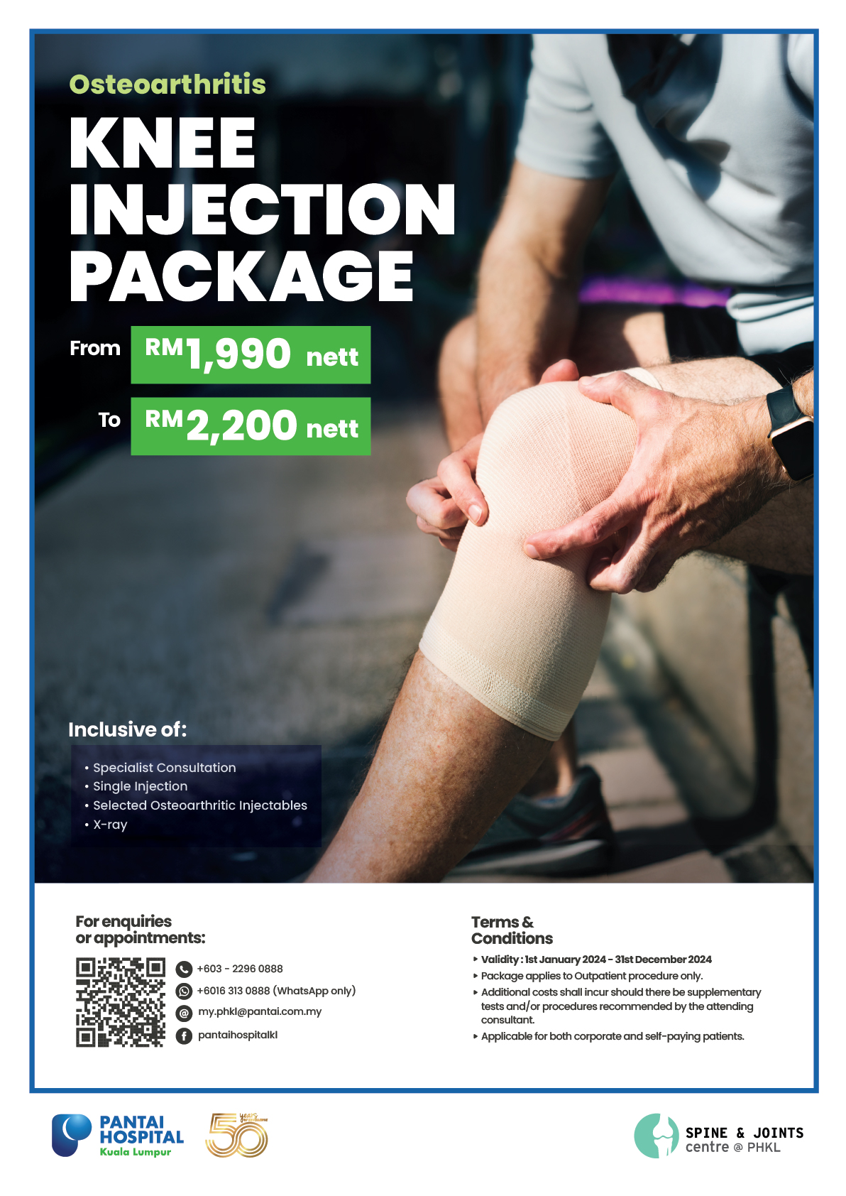 Knee Injection Package Pantai Hospital Kuala Lumpur