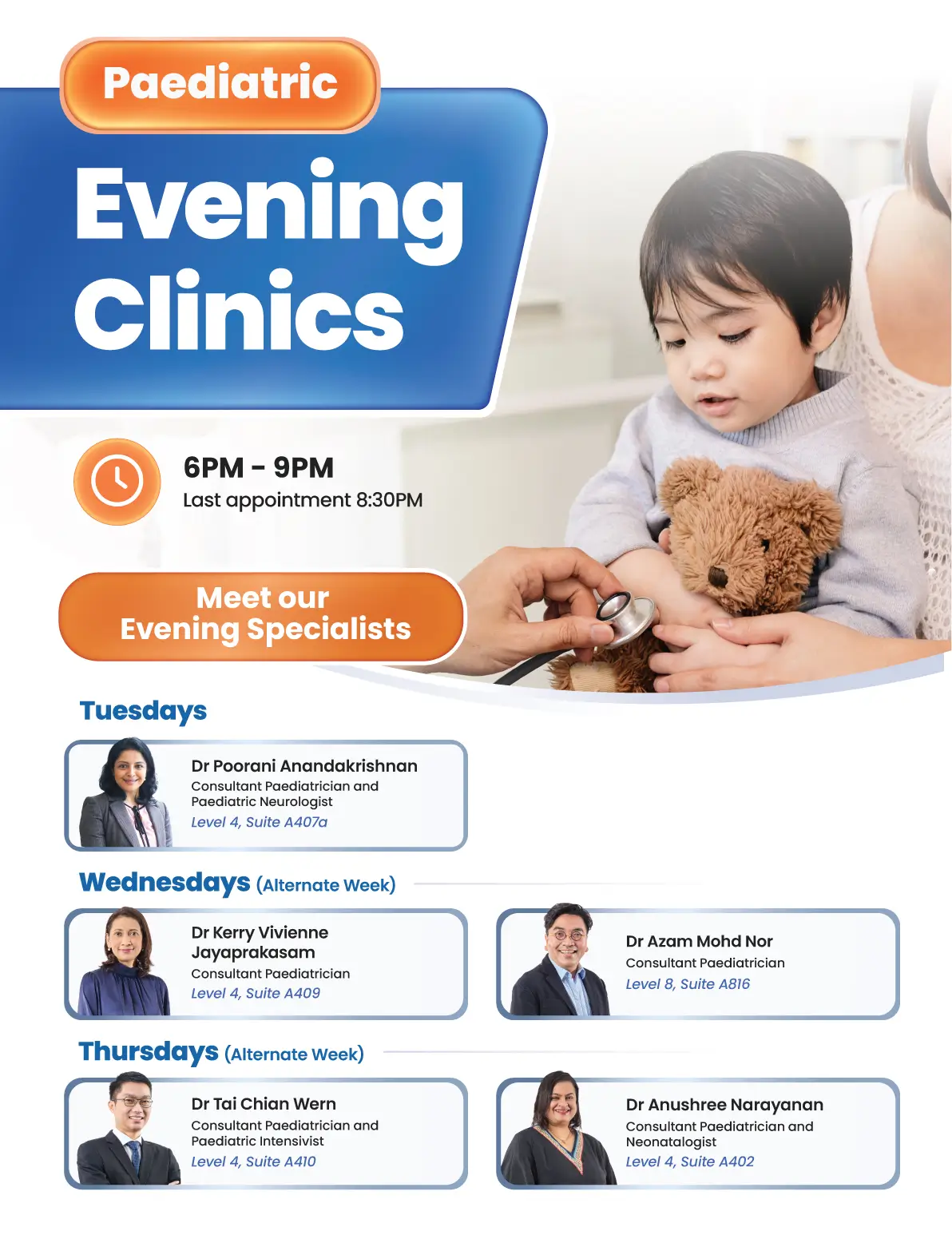 Paediatric Evening Clinics